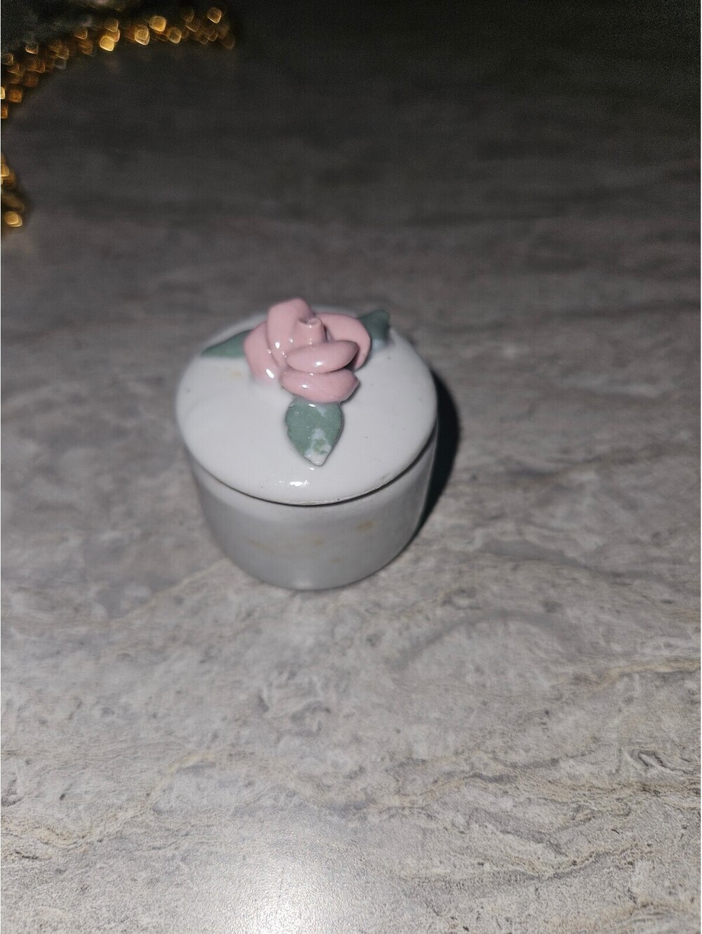 Vintage earrings in a trinket box